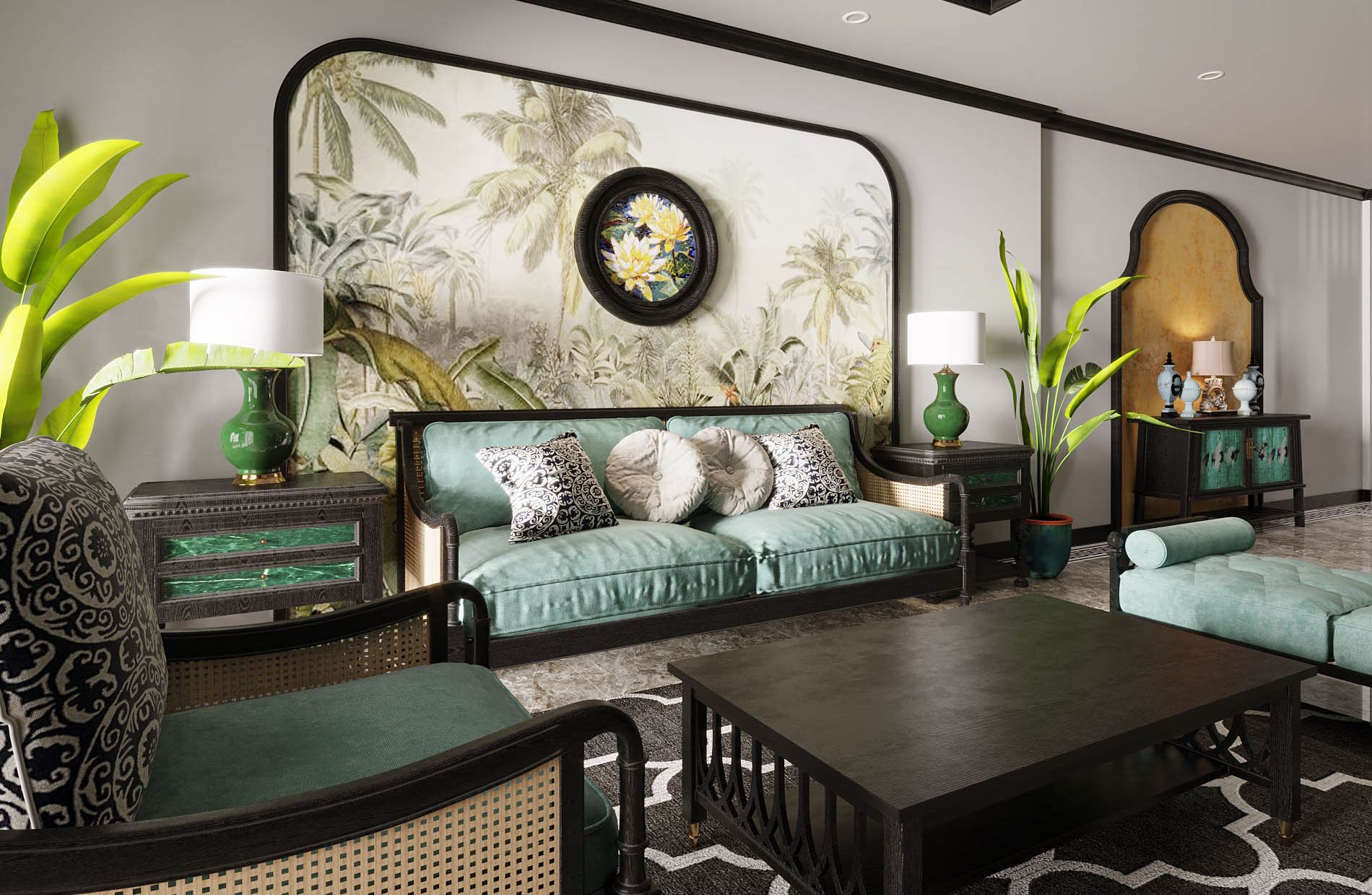 Phong cách kiến trúc Indochine nổi bật với sự pha trộn  giữa nét truyền thống Á Đông và tính hiện đại của phương Tây