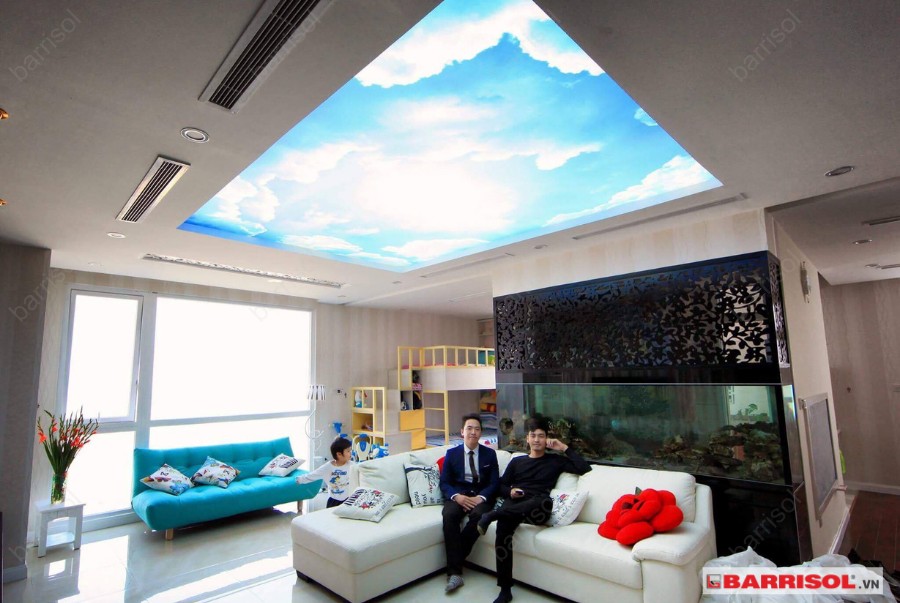 Thi công trần nhà 3D giá bao nhiêu?