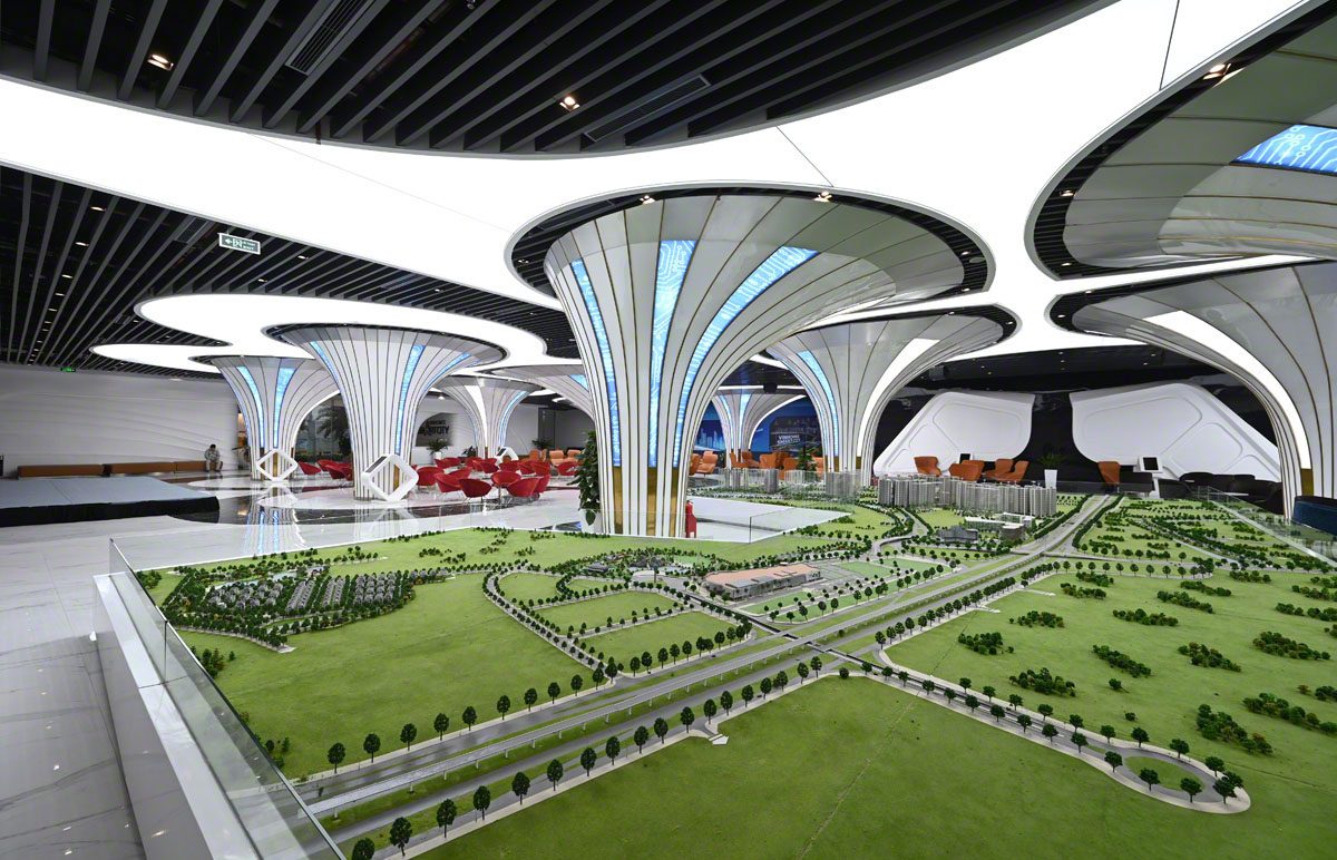 Trần xuyên sáng 3D phong cách thiết kế tương lai